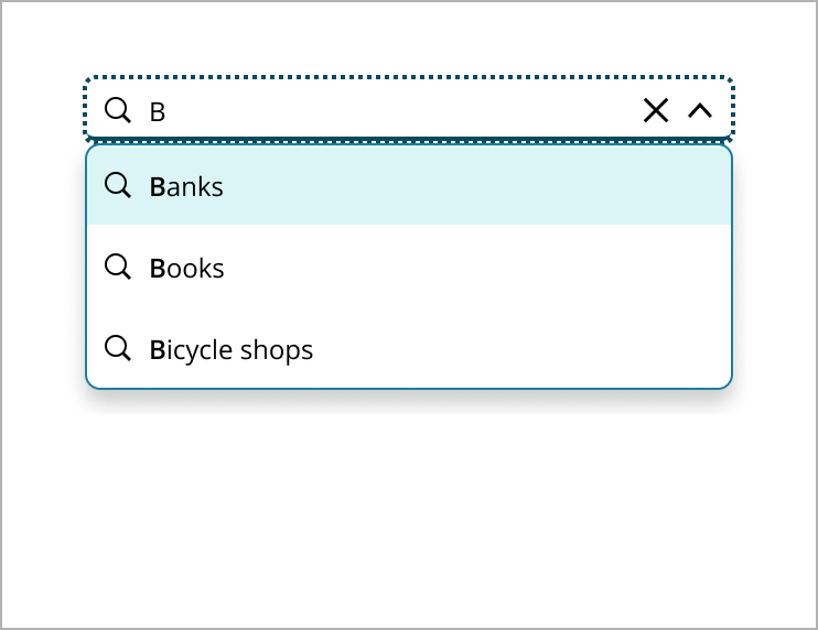 Example of typing query with no history